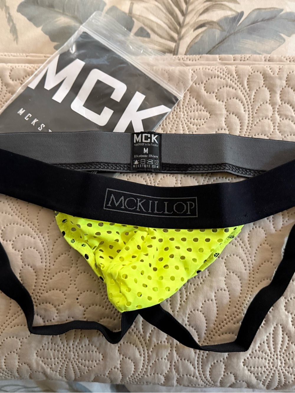 Men’s Neon Yellow Mesh Jockstrap - MCK